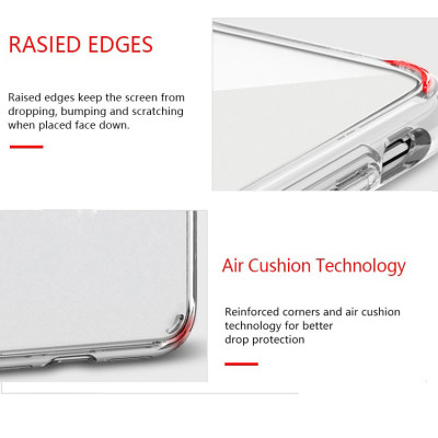 Ốp lưng chống sốc cho Samsung Galaxy S23 Ultra S22 S21 FE Ultra Z Flip 3 4 Fold 3 4 Note 10 Plus Lite hiệu Likgus Crashproof mặt lưng cường lực viền dẻo chống ố vàng - Hàng nhập Khẩu