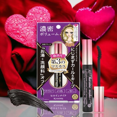 Mascara Dạng Màng Flim Không Lem Trôi Giữ Nếp Cong Và Làm Dày Rậm Mi Kissme Heroine Make (6 G)