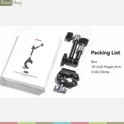 Ulanzi R011A - Khớp Nối Dài 10 Inch Và Kẹp Càng Cua Đa Năng Dành Cho Quay Phim, Chụp Hình - Hàng chính hãng