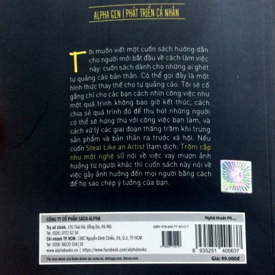 Sách- Nghệ Thuật PR Bản Thân - Austin Kleon (Tái Bản 2024)(99)- 2HBooks