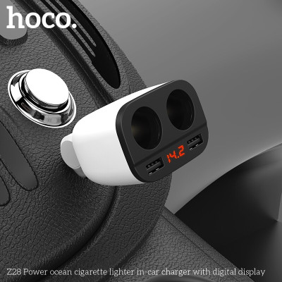Tẩu sạc nhanh cao cấp 4 trong 1 dành cho xe hơi, xe ô tô OLAPLE UC206 plus - Hàng nhập khẩu
