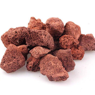 Đá nham thạch đỏ Trung Quốc cỡ to lọc nước cho bể cá cảnh 500Gr