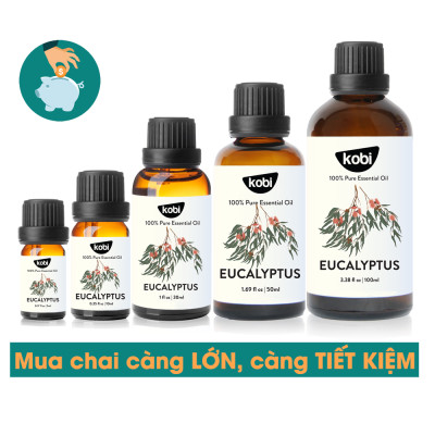 Tinh Dầu Khuynh Diệp Kobi - Tinh Dầu Thiên Nhiên Nguyên Chất, Tinh Dầu Xông Phòng, Giúp Giảm Stress, Xua Đuổi Côn Trùng Và Khử Mùi Hiệu Quả, Thích Hợp Dùng Với Đèn Xông Và Máy Khuếch Tán Tinh Dầu (5ml)