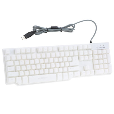 Bàn phím cơ giả chơi game chuyên nghiệp có dây USB đèn nền cho máy tính để bàn FOREV