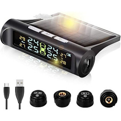 Cảm biến áp suất lốp ô tô TPMS màn hình led màu van ngoài {Bảo hành 3 tháng} - cảm biến áp suất lốp van ngoài TPMS..