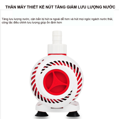 Bộ hút mặt hút đáy MD27, MD34 kèm máy bơm bể cá BY102 103 104 105 106 107 tặng 1 lọ G-bio cho cá