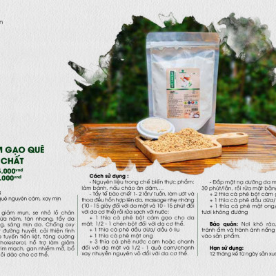 Bột cám gạo nguyên chất Mẹ Ken (500gr)