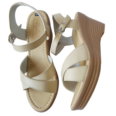 Giày Đế Xuồng Nữ BIGGBEN Da Bò Thật Cao 7 Phân SDX57