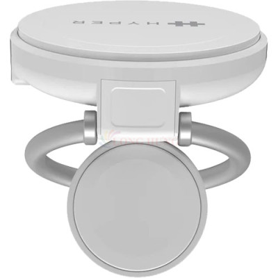 Đế sạc không dây HyperJuice Travel Light Qi2 2-in-1 Magnetic Charging Stand HJ3310WHGL - Hàng chính hãng