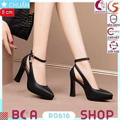 Giày cao gót nữ mũi nhọn 9p RO616 ROSATA tại BCASHOP thanh lịch, duyên dáng và thời trang, lại cực kì sang