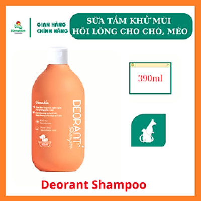Vemedim Deorant Shampoo sữa tắm khử mùi hôi lông và giúp mượt lông cho chó, mèo, chai 390ml