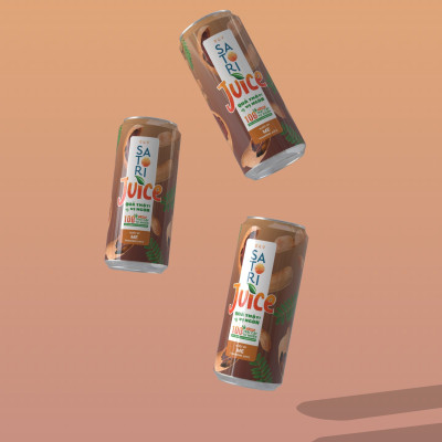 Pack 2 vị nước ép trái cây Satori Juice Me và Mãng cầu - 250ml (pack/ 6 lon)