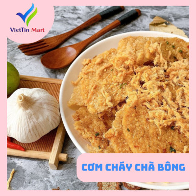 Cơm cháy mắm hành mix chà bông Viettin Mart 500G