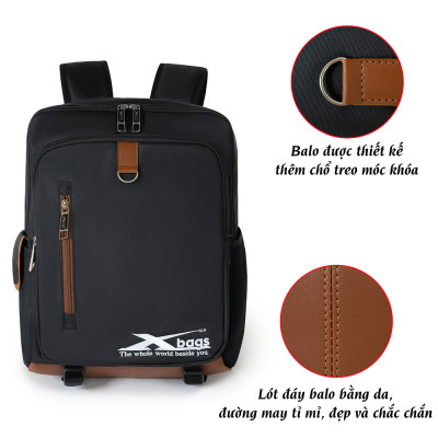 Balo laptop thời trang, balo học sinh cấp 3 Xbags Xb 3101