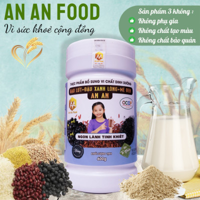 deal hời , lon , Bột gạo lứt , đậu xanh lòng , mè đen ( bột gạo lứt ANAN ) thay thế bửa ăn , chăm sóc sức khỏe , xương khớp , ngủ ngon