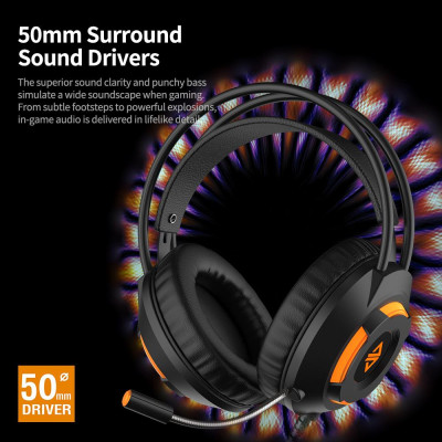 Tai nghe chơi game Ajazz AX120 âm thanh nổi có Mic Bass Surround 