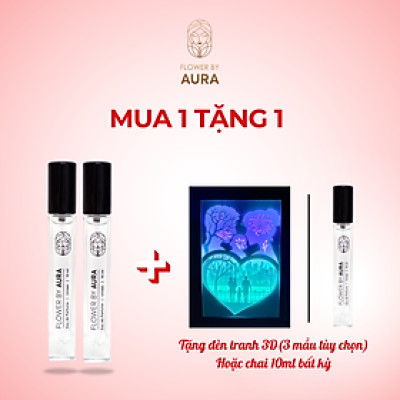 [MUA 1 TẶNG 1] Nước hoa thiên nhiên Flower By Aura_Combo 2 chai Unisex 10ml