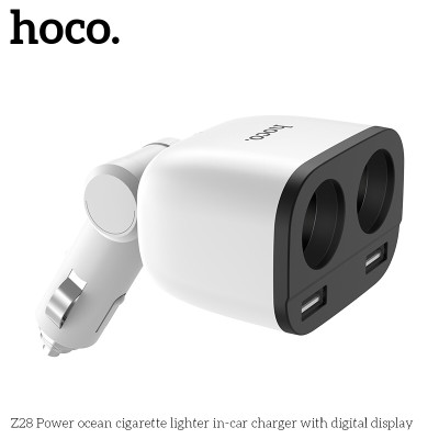 Tẩu sạc nhanh cao cấp 4 trong 1 dành cho xe hơi, xe ô tô OLAPLE UC206 plus - Hàng nhập khẩu