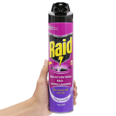Combo 2 Bình Xịt Côn Trùng RAID Hương Lavender 520ml