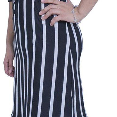  Váy đầm kẻ sọc, Váy công sở hè 2019 (Freesize)