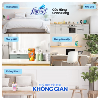 THÙNG 12 Hộp toả hương khử mùi thanh lọc không khí Farcent hương dịu nhẹ 300ml