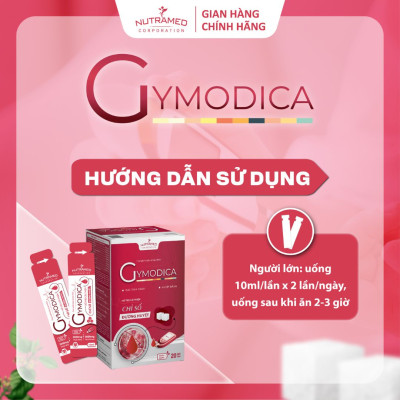 Gói uống Gymodica hỗ trợ ổn định chỉ số đường huyết cho người bị tiểu đường (20 gói) - Nutramed