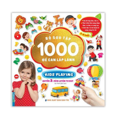 Sách - Bộ Sưu Tập 1000 Đề Can Lấp Lánh 2 - 8 Tuổi - Tập 3 + Tập 4 - Minh Thắng