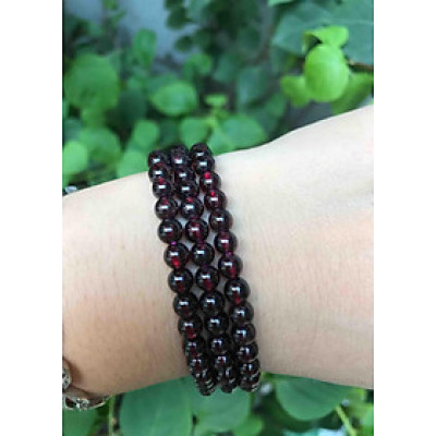 Granet 3 Vòng Đẹp nữ đeo đỏ đậm tím đậm 4ly3