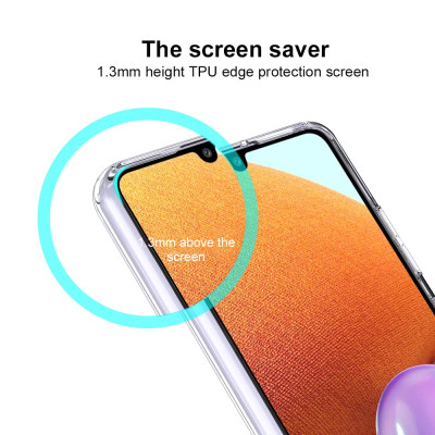 Ốp lưng silicon dẻo cho  Samsung Galaxy A32 5G hiệu Ultra Thin trong suốt mỏng 0.6mm độ trong tuyệt đối chống trầy xước - Hàng nhập khẩu