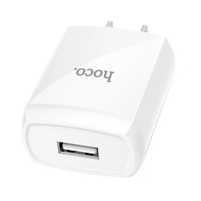 Bộ sạc 2.4A Hoco DC13 chuôi dẹt 1 cổng Usb kèm dây sạc Type-C dài 1M cho Android