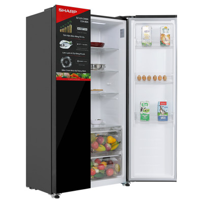 Tủ lạnh Sharp Inverter 442 lít Side By Side SJ-SBX440VG-BK - Hàng chính hãng - Chỉ giao HCM