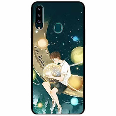 Ốp lưng dành cho Samsung A20s mẫu Cậu Bé Ôm Trăng