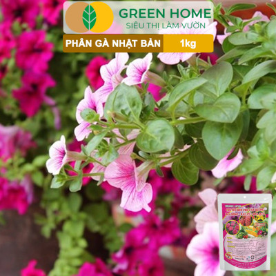 Phân Gà Greenhome, Bao 1kg, Nhập Khẩu Nhật, Viên Nén, Hữu Cơ Bón Rau, Quả