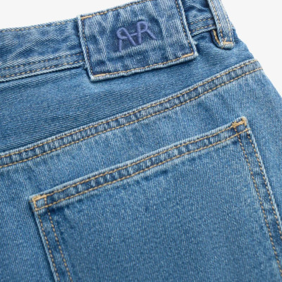 Quần jean nam RT form Straight Cropped màu Xanh nhãn vải ( form suông ống đứng) - RT 10S25DPA012 | ROUTINE CÀ MAU