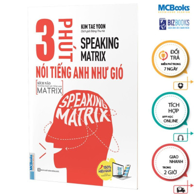 Sách - Speaking Matrix - 30 Giây Nói Tiếng Anh Như Gió + 1 Phút Nói Tiếng Anh Như Gió + 3 Phút Nói Tiếng Anh Như Gió - MCBooks