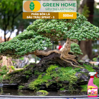 Phân Bón Lá Đầu Trâu Spray-3 Greenhome, Bình Điền, Chai 500ml, Dưỡng Hoa Lâu Tàn, Chuyên Lan Và Hoa