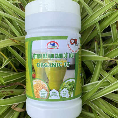 Bột rau má đậu xanh cốt dừa Organic DTFood thơm mát rất tốt cho sức khoẻ và sắc đẹp 500g