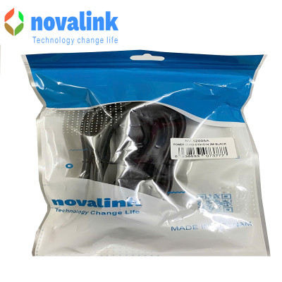 Dây nguồn C13 C14 Novalink 13A – Dài 1m/1.5m/1.8m/2m cho UPS, PDU, Server. Lõi đồng 3Gx1.31mm, chuẩn UL - Hàng chính hãng