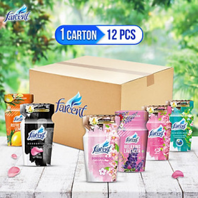 THÙNG 12 Hộp toả hương khử mùi thanh lọc không khí Farcent hương dịu nhẹ 300ml