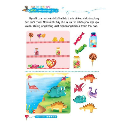 Sách - 1000 Câu Hỏi Rèn Luyện IQ CQ - Thách Thức Trí Nhớ Cho Trẻ 6 - 12 Tuổi - Tập 2 - Minh Thắng