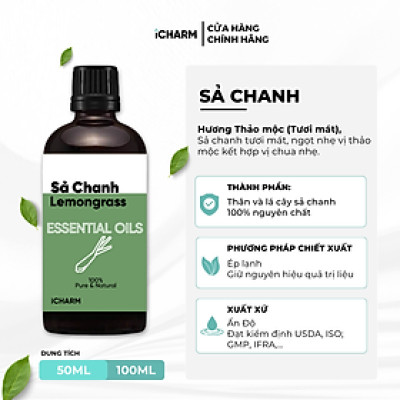 Tinh dầu xông phòng - Tinh dầu thiên nhiên nguyên chất, đuổi muỗi iCHARM