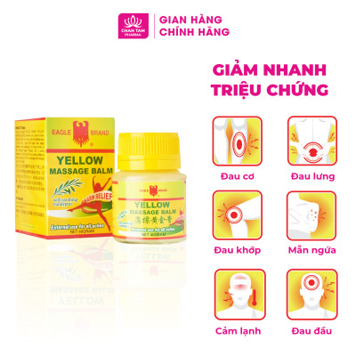 [Chính Hãng Singapore] Dầu Cù Là Con Ó Vàng Yellow Balm 40g - Giảm Đau Hiệu Quả