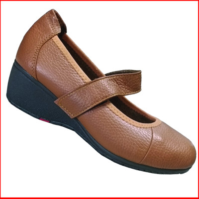 Giày Nữ Búp Bê Đế Xuồng HA NAM Da Bò Thật Thời Trang Cao Cấp 5cm GBBN2059