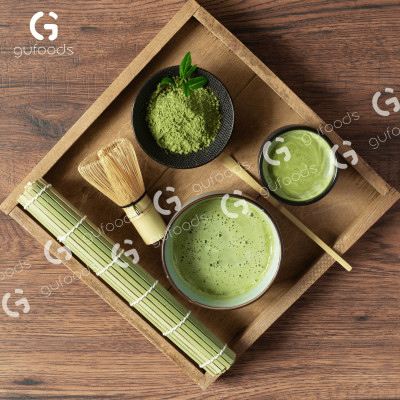 Bột Matcha trà Ôlong GUfoods (túi 50g) - Pha chế Barista, Giàu EGCG và chất chống oxy hóa, Vị umami tự nhiên, Eat clean, Healthy, Làm đẹp