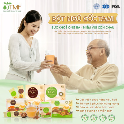1 gói bột ngũ cốc nảy mầm Tami TÂM MINH FOODS ít ngọt dinh dưỡng giảm cân
