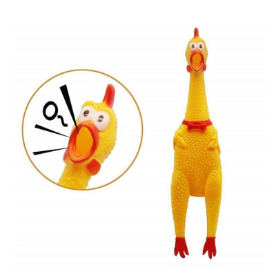 Đồ chơi con gà la hét cho chó mèo, shrilling chicken, gà la hét cỡ to 31cm