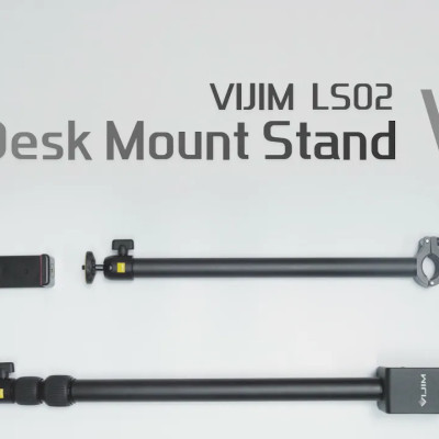 Vijim LS02 - Chân Đế Kẹp Kèm Tay Cầm Hỗ Trợ Cho Quay  Youtube, Review, Làm Đẹp- Hàng chính hãng