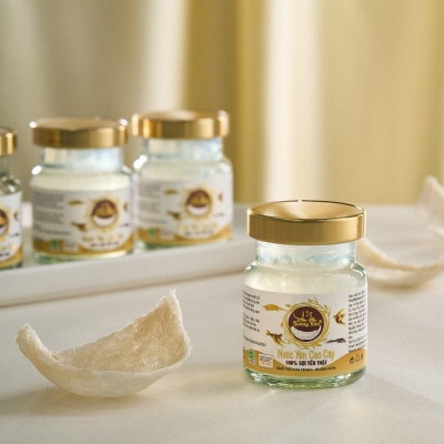 [CHÍNH HÃNG] Yến Sào Hoàng Kim - Hộp Quà Kim Lộc Quý (50g Tổ Yến Thượng Hạng & 4 Hũ Yến Chưng Đường Phèn) - Quà Biếu Cao Cấp, Sang Trọng