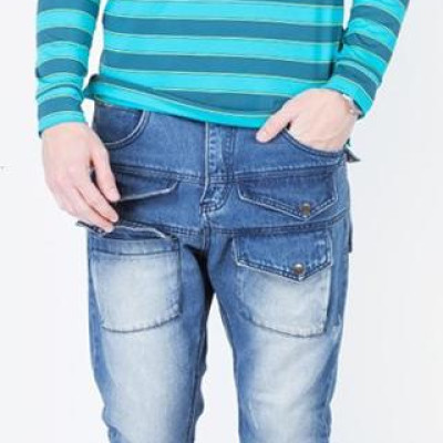 Áo thun tay dài cổ bẻ kẻ màu xanh ngọc Aligo ALGAPD012