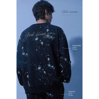 Áo Sweater RANV RBAE BLESSED Đen